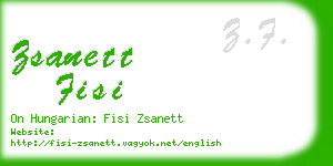 zsanett fisi business card